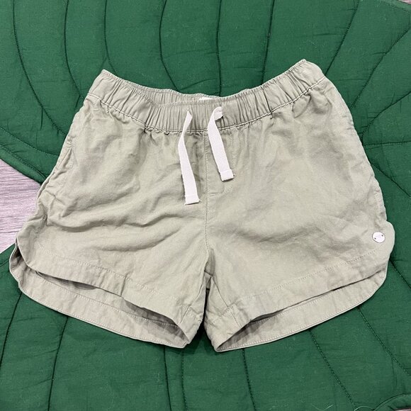 Roxy Girls Small 7 Sage Green Una Mattina Pull On Shorts Beachy - Picture 1 of 4